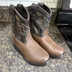 Kids Brown Cowboy Boots